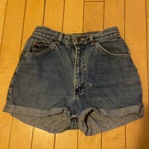 Vintage Lee high rise jean shorts